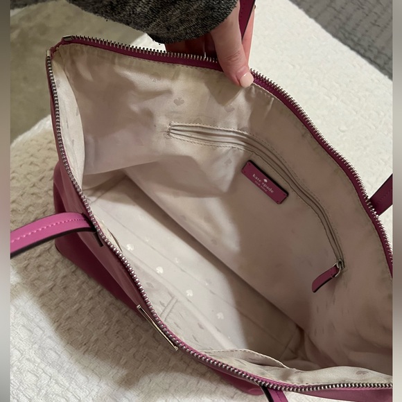 Kate Spade nylon zip tote pink 15 x 10 - Picture 5 of 11